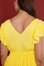 Load image into Gallery viewer, Bohemian Lemon Button Down Maxi

