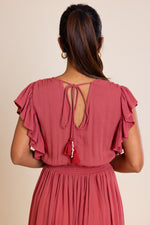 Load image into Gallery viewer, Bohemian Rust Button Down Maxi
