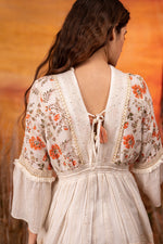 Load image into Gallery viewer, Boho White Shell Dress
