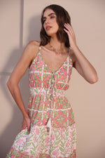 Load image into Gallery viewer, Foral Print V-neck Maxi Dress
