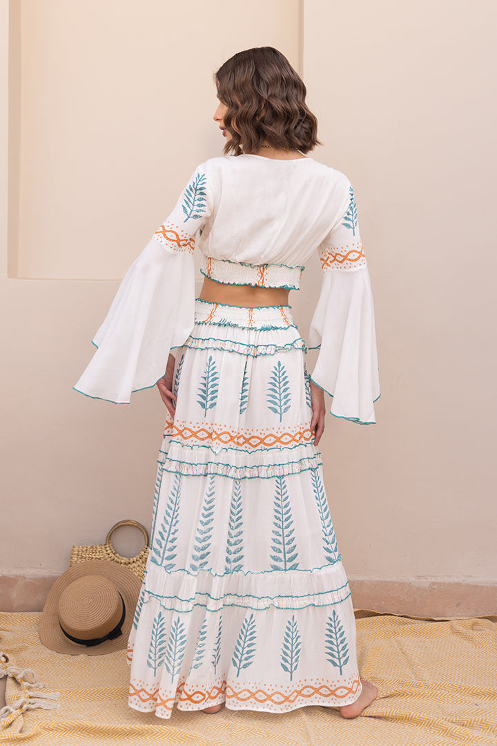 Miraya Hand-crafted Blue Boho Cord-set