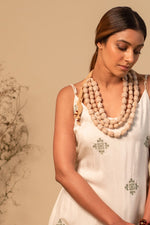 Load image into Gallery viewer, Dream-catcher Beige Boho Necklace
