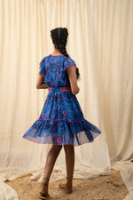 Load image into Gallery viewer, Sea Blue Lace Dress - labelreyya
