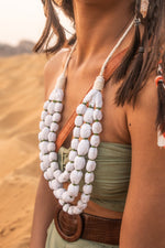 Load image into Gallery viewer, Boho Chic White Necklace
