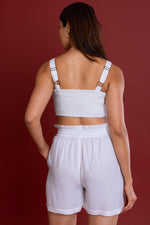 Load image into Gallery viewer, White Boxy Fit Shirt Co-ord Set
