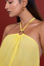 Load image into Gallery viewer, Solid Lemon Long Resort cord Set