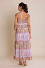 Load image into Gallery viewer, Foral Print V-neck Maxi Dress
