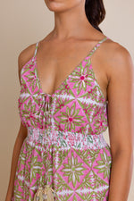 Load image into Gallery viewer, Foral Print V-neck Maxi Dress

