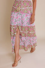 Load image into Gallery viewer, Foral Print V-neck Maxi Dress