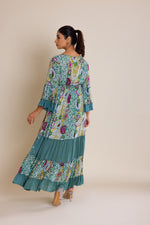 Load image into Gallery viewer, Foral Print V-neck Maxi
