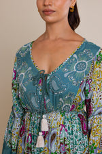 Load image into Gallery viewer, Foral Print V-neck Maxi
