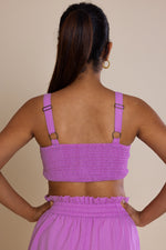 Load image into Gallery viewer, Solid Purple Boxy Fit Shirt Co-ord Set
