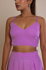 Load image into Gallery viewer, Solid Purple V-Neck Top
