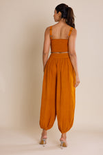 Load image into Gallery viewer, Mustard Embroided Co-ord Set