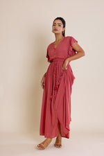 Load image into Gallery viewer, Bohemian Rust Button Down Maxi
