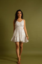 Load image into Gallery viewer, The Corfu Off White Strappy Dress
