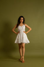 Load image into Gallery viewer, The Corfu Off White Strappy Dress