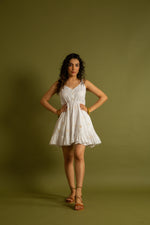 Load image into Gallery viewer, The Corfu Off White Strappy Dress
