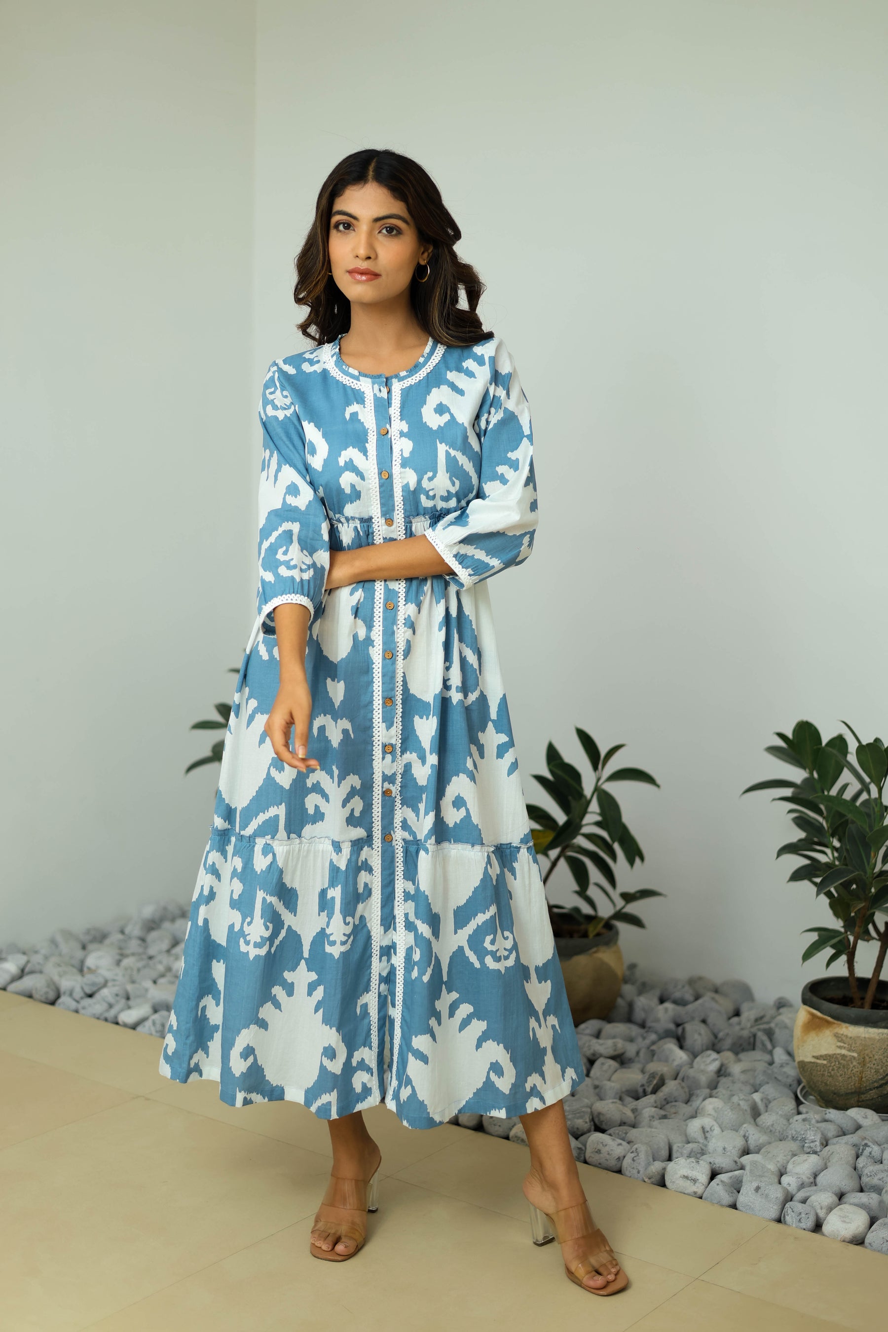 Alasia Boho Maxi Dress - Brown