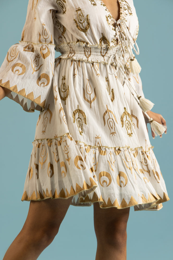 Melisa Boho Flare-Sleeved Summer Dress