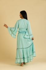 Load image into Gallery viewer, Zivaya Boho Ruffle Blouse &amp; Skirt Cord-set

