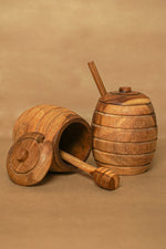 Load image into Gallery viewer, Wood Honey Pot