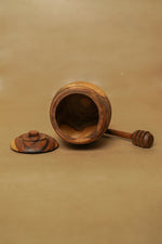 Load image into Gallery viewer, Buy Olive Wooden Honey Pot 
