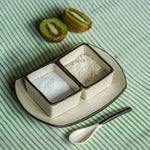 Load image into Gallery viewer, Simla Ceramic Sugar/Salt Dish Set (Set of 6 sugar dishes and 6 platters)
