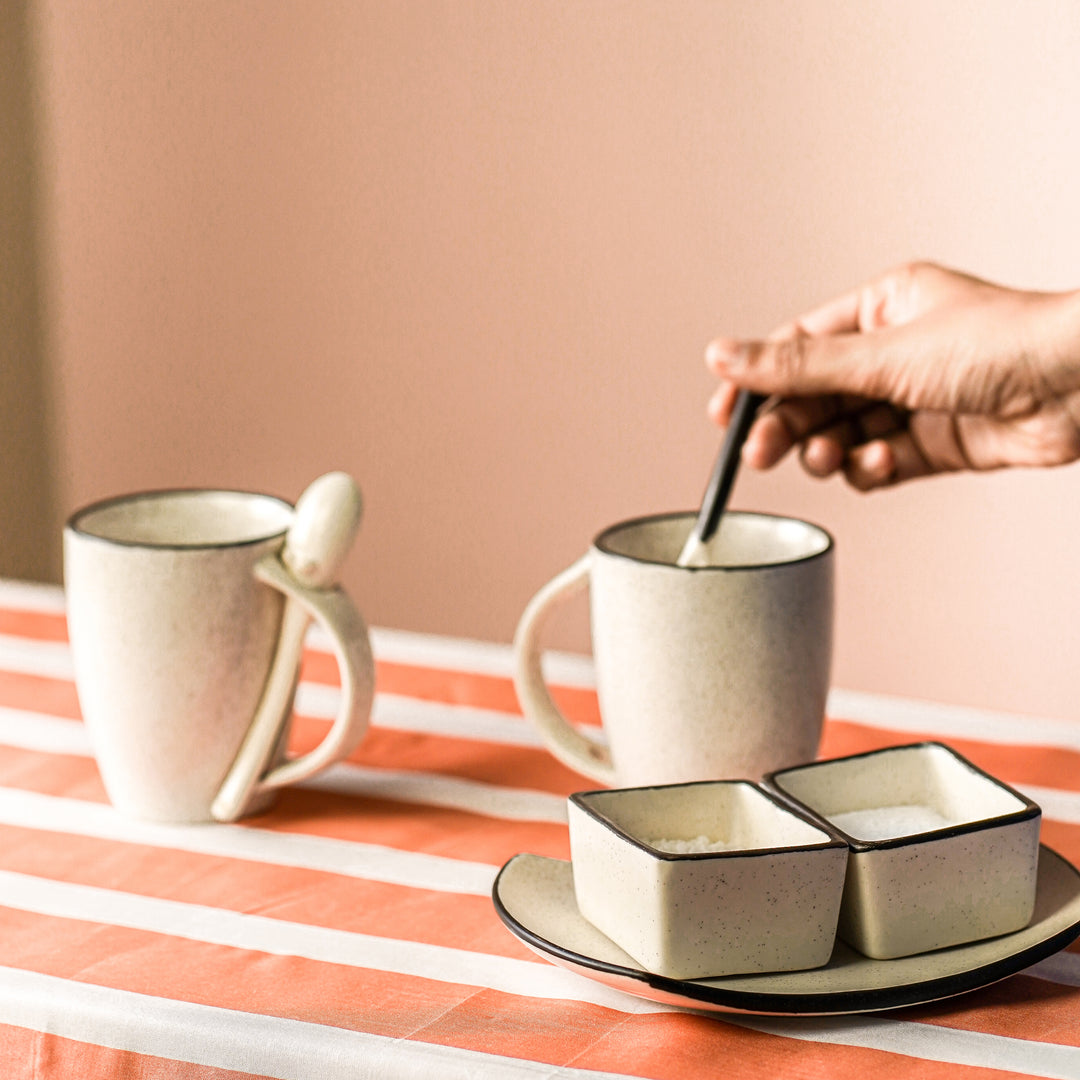 Rio Soup/ Coffee Mug With Spoon (Set of 6)
