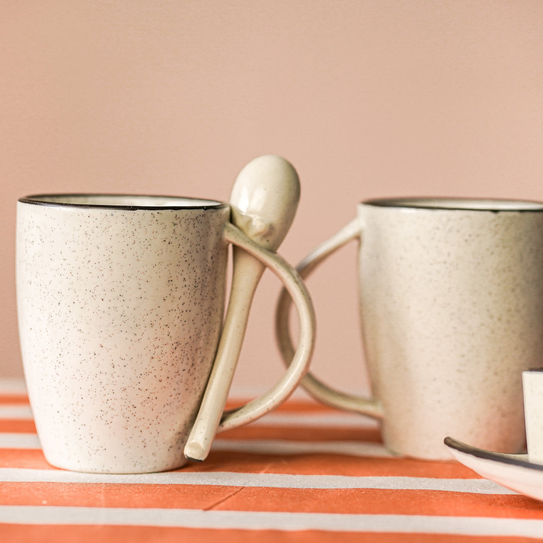 Rio Soup/ Coffee Mug With Spoon (Set of 6)