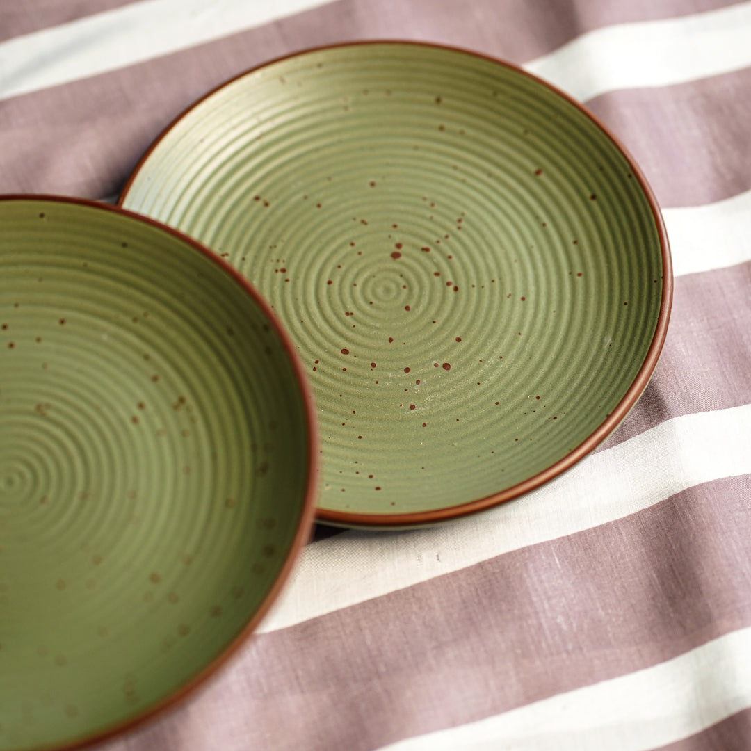 Palermo Olive Green Platter (Set of 6)