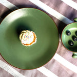 Load image into Gallery viewer, Murano Olive Green Breakfast Set of Plates and Bowles (Set of 6)
