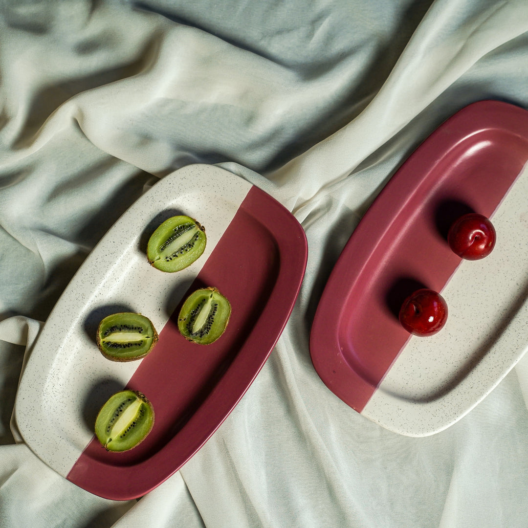 Malaga Oval-shaped Serving Platter (set of 2)