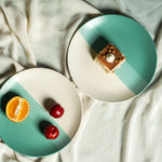 Load image into Gallery viewer, Valencia Ceramic Breakfast Set (Set of 6 full plates, 6 small plates)
