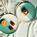 Load image into Gallery viewer, Valencia Ceramic Breakfast Set (Set of 6 full plates, 6 small plates)