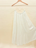 Load image into Gallery viewer, Boho White Tyred Skirt