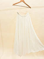 Load image into Gallery viewer, Boho White Tyred Skirt
