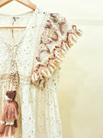 Load image into Gallery viewer, Boho White Shifly Dress
