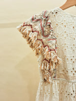 Load image into Gallery viewer, Boho White Shifly Dress
