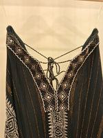 Load image into Gallery viewer, V Neck Black Boho Dress
