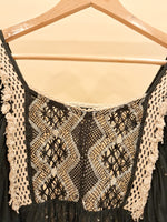 Load image into Gallery viewer, V Neck Black Boho Dress
