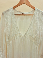 Load image into Gallery viewer, White Lace V Neck Dress
