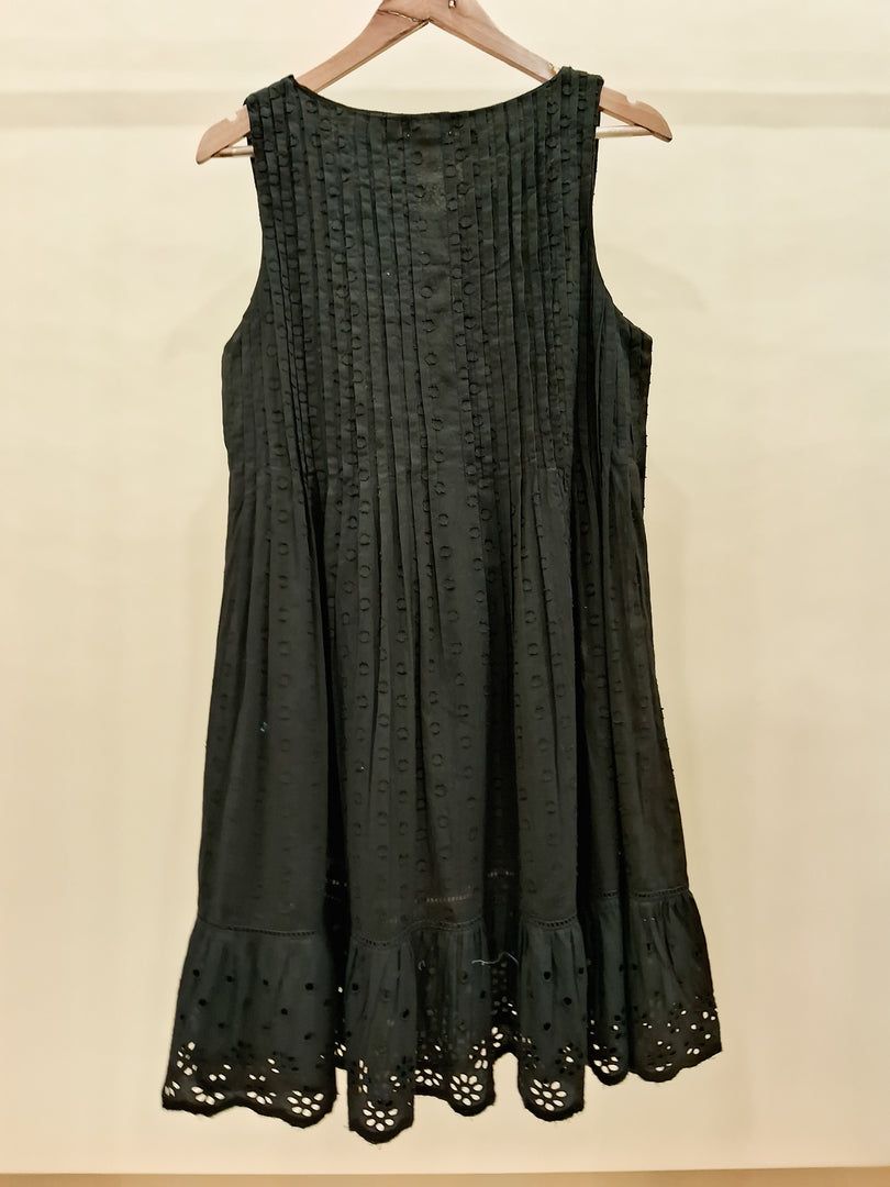 Black Round Neck Long Dress