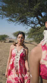 Load and play video in Gallery viewer, Tie-Dye Ring Tiered Dress
