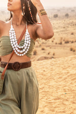 Load image into Gallery viewer, Boho Chic White Necklace
