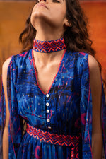Load image into Gallery viewer, Sea Blue Frill Dress - labelreyya
