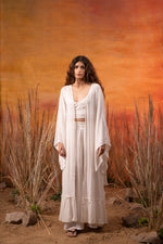 Load image into Gallery viewer, Mediterranean White Bralette-Cord Set (Set of 3) - labelreyya