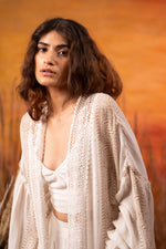 Load image into Gallery viewer, Mediterranean Beige Bralette-Cord Set (Set of 3) - labelreyya
