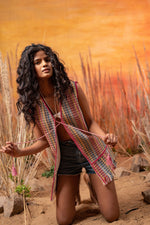 Load image into Gallery viewer, Afro Tweed Multi-color Frill Jacket - labelreyya
