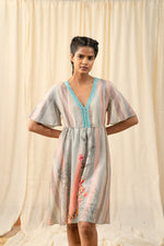 Load image into Gallery viewer, Oriental Striped Dress - labelreyya
